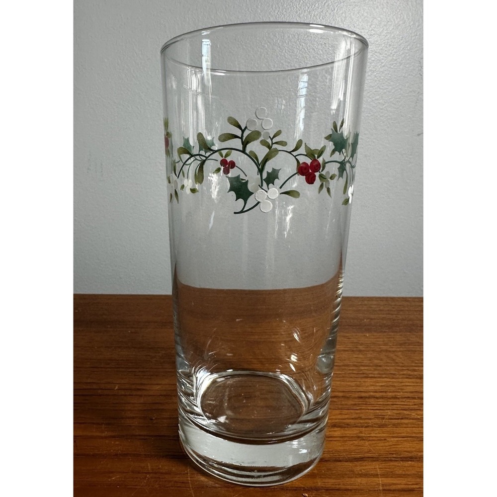 Pfaltzgraff Winterberry 15 oz Hand Painted Cooler Glasses Tumbler